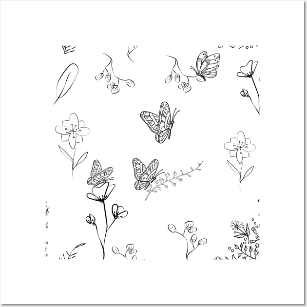 Flowers and Butterflies Wall Art by Gifts of Recovery